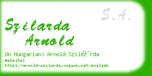 szilarda arnold business card